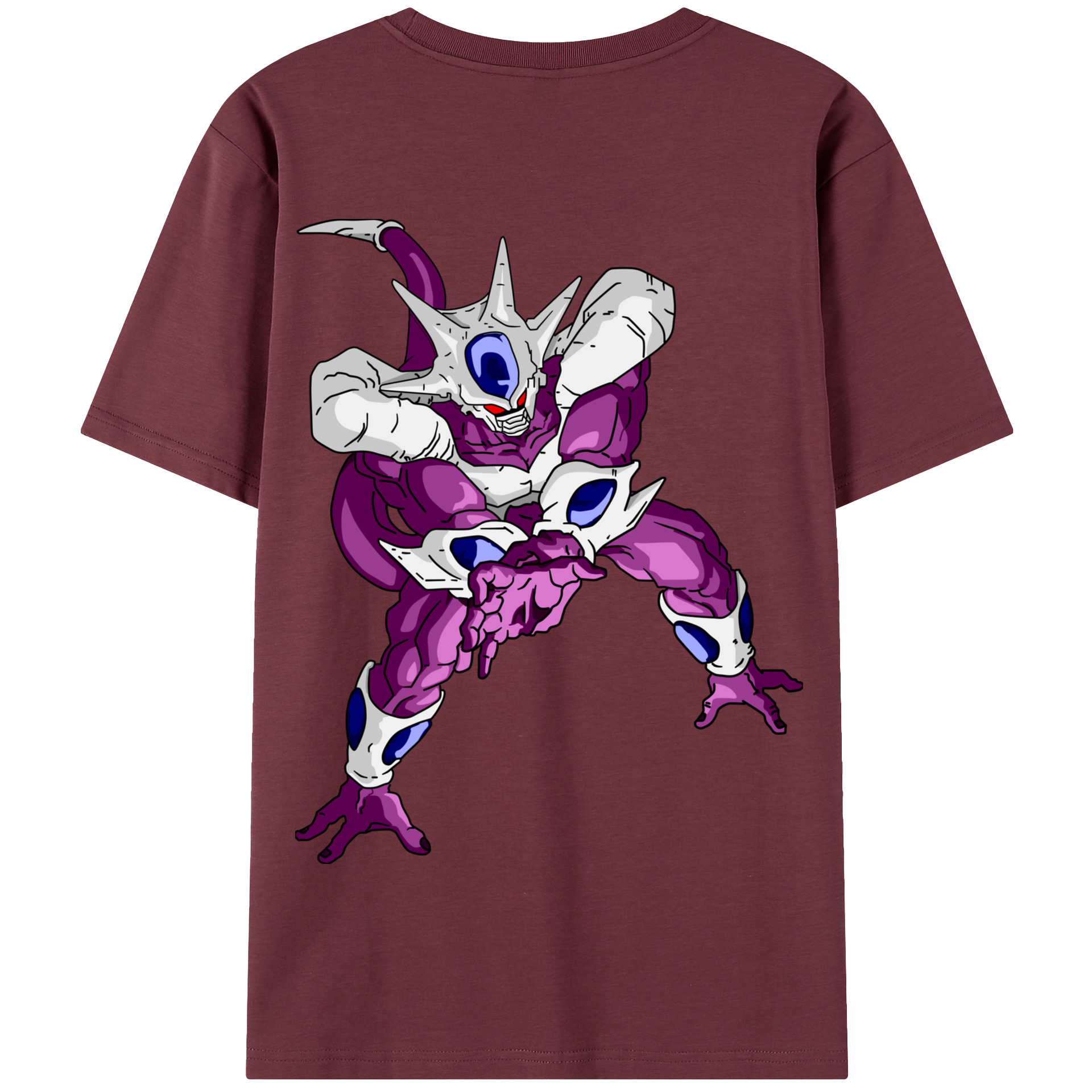 （画像用） ドラゴンボール クウラ DRAGON BALL Cooler Coora 綿100％半袖Tシャツ（背面プリント）